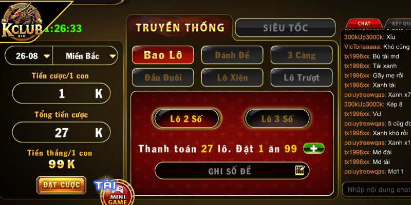 Cách ghi lô đơn giản