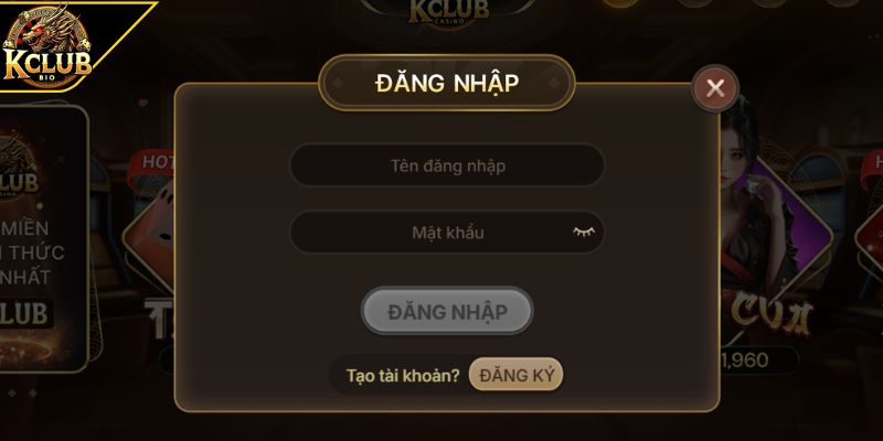 Đăng nhập vào KCLUB trên web