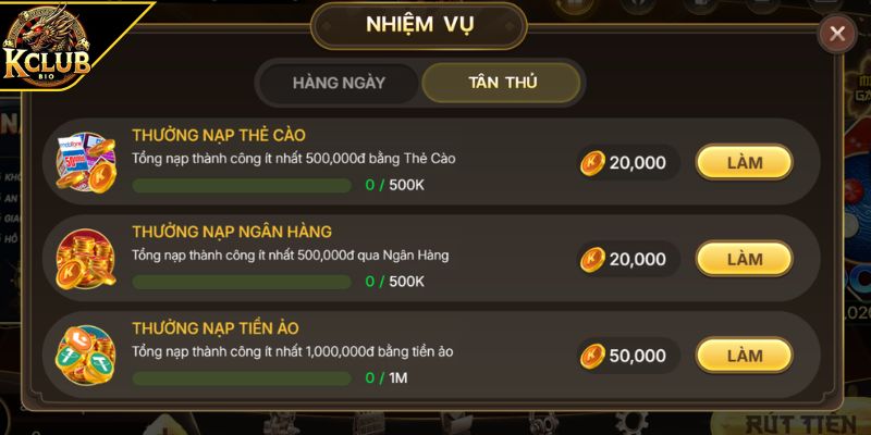 Thưởng nạp đầu tiên 100%